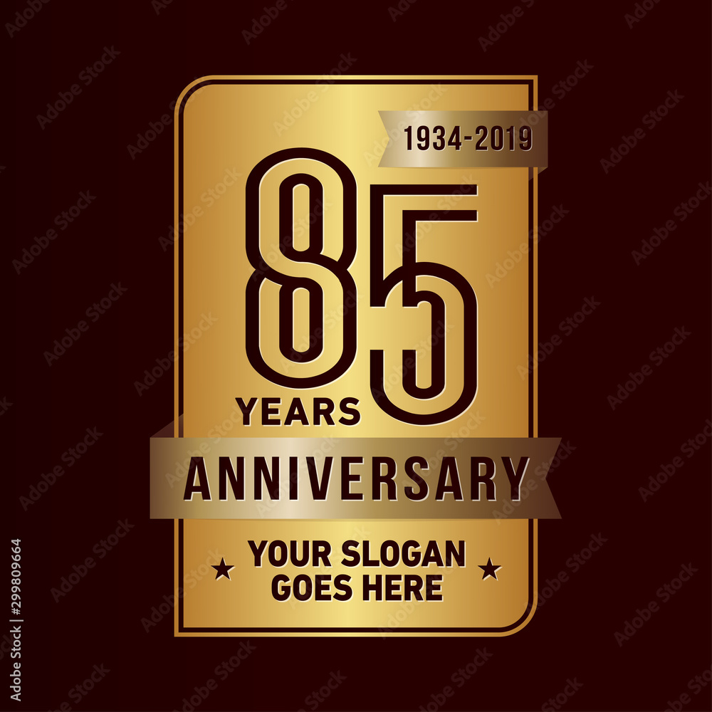 95 years anniversary design template. Eighty-five years celebration logo. Vector and illustration. 95 years anniversary design template. Eighty-five years celebration logo. Vector and illustration.