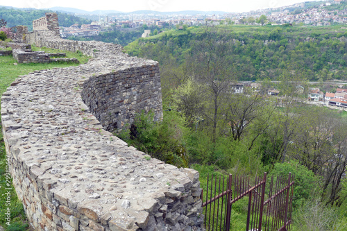 Medieval walls and ruins of the Fortress Tsarevets photo