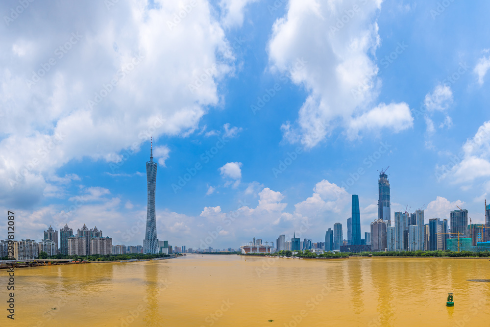 Guangzhou, China city skyline