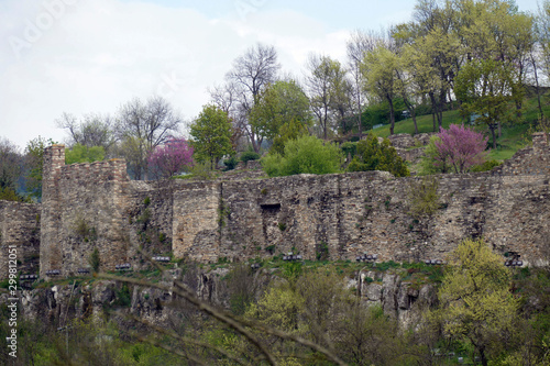 Medieval walls and ruins of the Fortress Tsarevets photo