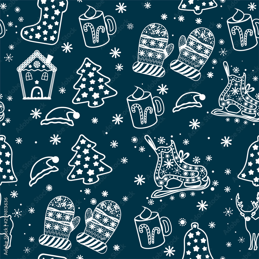 christmas seamless pattern christmas seamless pattern