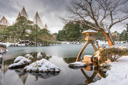 Kanazawa, Ishikawa, Japan winter photo