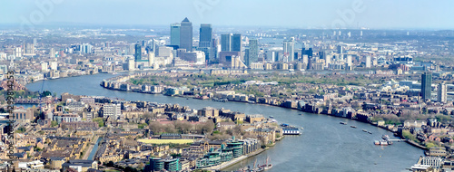 Aerial view of London, UK