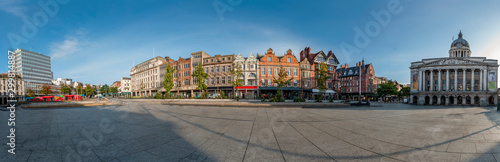 Panoramic of the city of Nottingham. United Kingdom