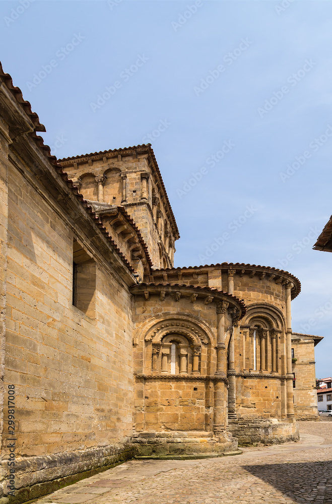 Santillana del Mar, Spain. Apse of the collegiate church, XII century