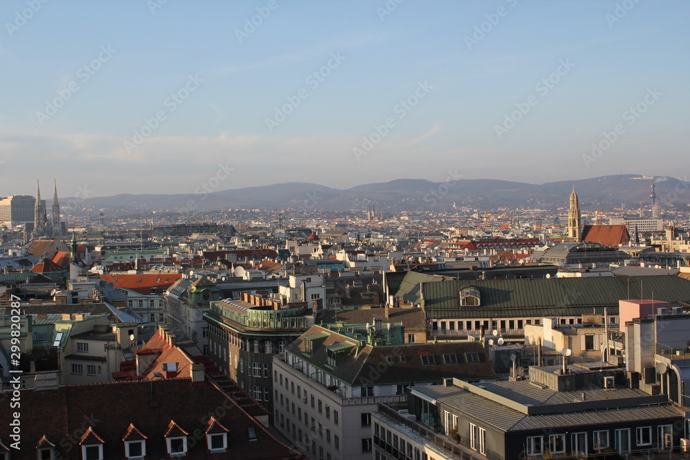 Overview of Vienna, Austria