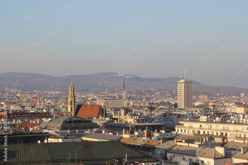 Overview of Vienna, Austria