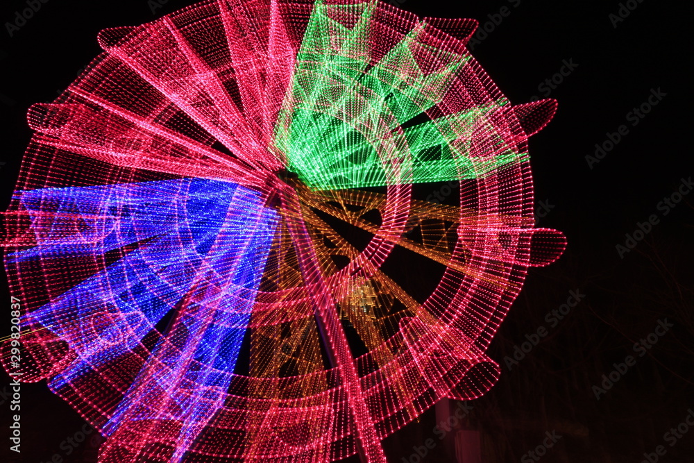 Ferris wheel stretching effect Ferris wheel stretching effect