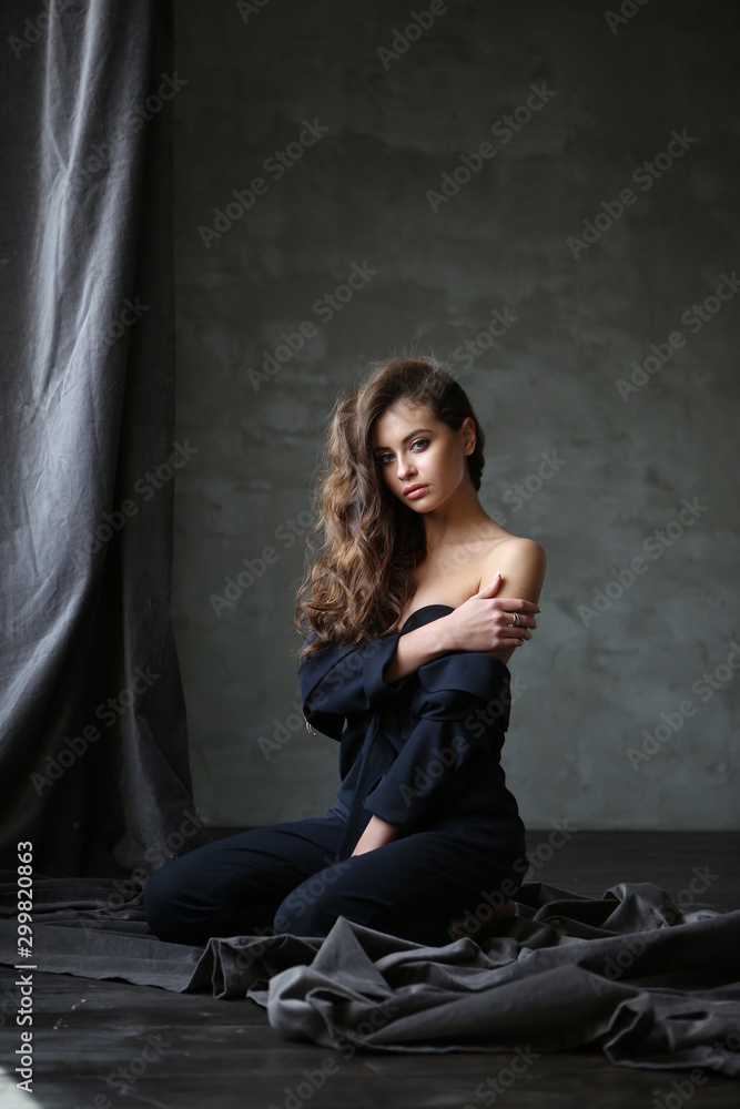 Beautiful young female brunette model Beautiful young female brunette model