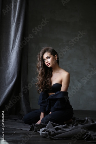 Beautiful young female brunette model © arhar