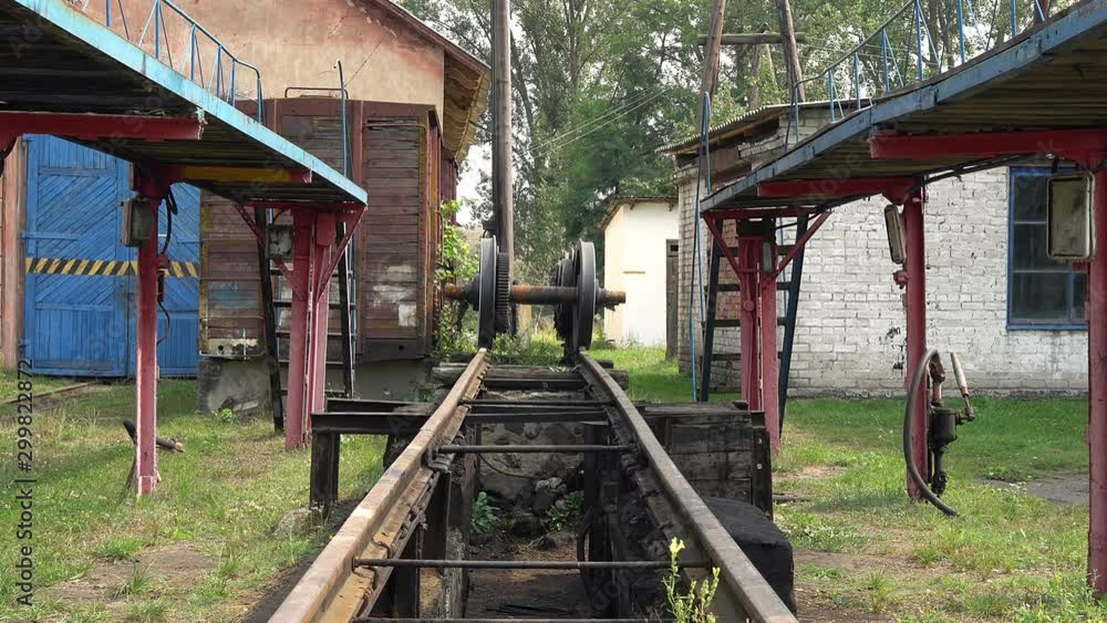 old railway depot, abandoned train depot factory, narrow-gauge railway old railway depot, abandoned train depot factory, narrow-gauge railway