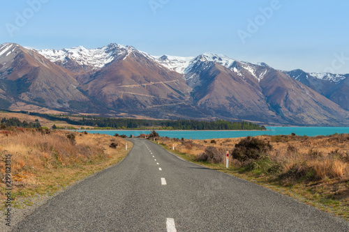 Road to Lake Ohau, New Zealand