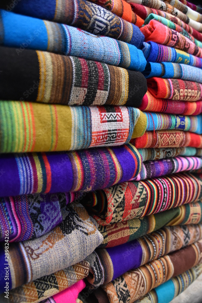 fabrics at the market