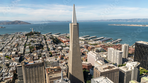 San Francisco cityscape with Transamerica Pyramid, California, USA photo