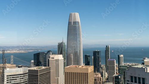 Photography San Francisco cityscape with Salesforce Tower, California, USA