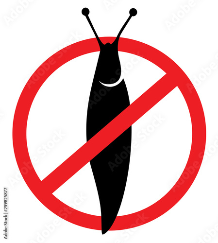 anti slug symbol vector illustration photo