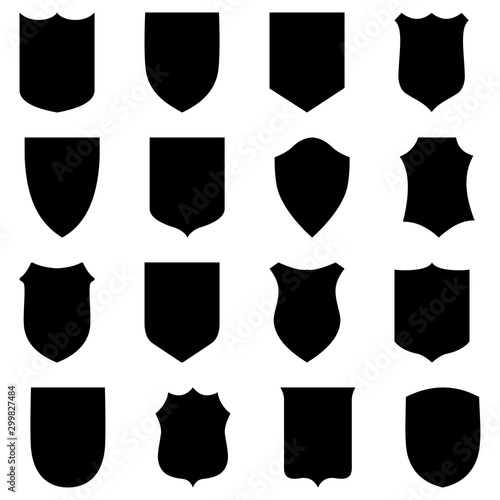 Set with black signs or fra...