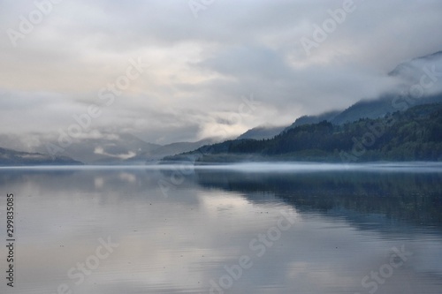Steam over the lake in Norway © Kristyna_Mladkova