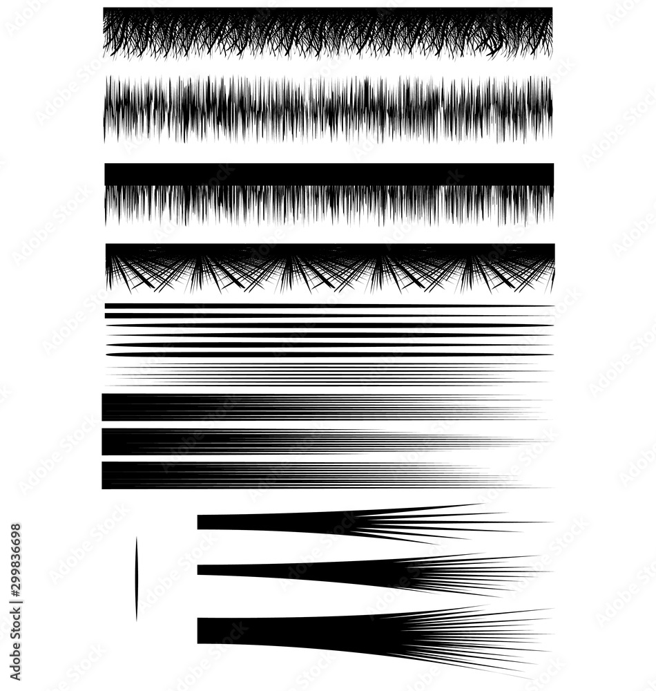 Obraz premium Hairline pattern brushes & Hair art brushes CS2