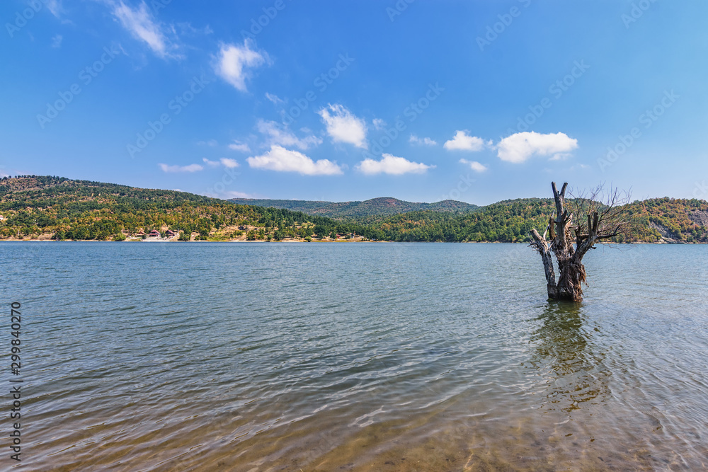 Landscape of the Lake Bor in eastern Serbia