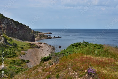 hovs hallar - cliffs and sea in sweden 