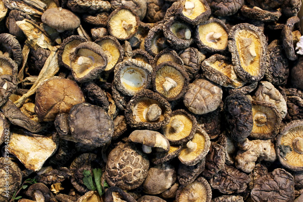 Dried mushrooms for cooking. Israel 2018 Dried mushrooms for cooking. Israel 2018