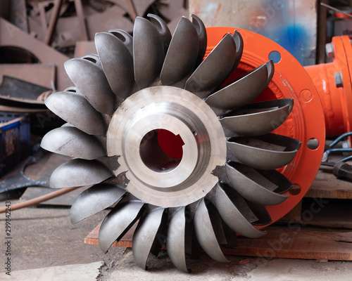 Pelton turbine runner photo