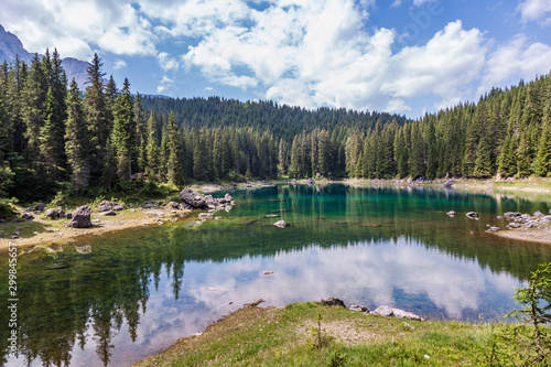 .lake in Dolomites.
