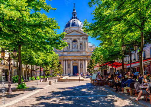 The Sorbonne is an edifice of the Latin Quarter, in Paris, France, which was the historical house of the former University of Paris.  © Ekaterina Belova