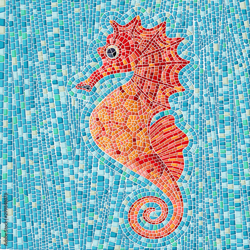 Seahorse mosaic