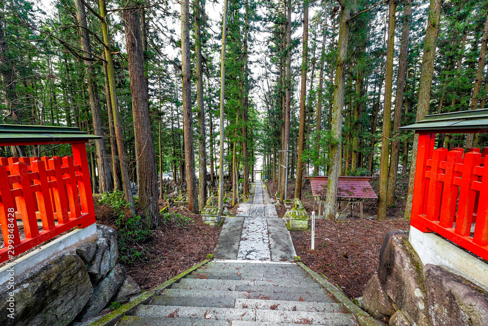Φωτογραφία Higashiyama Hakusan Shrine in historical city of Takayama, Japan in Gifu prefect