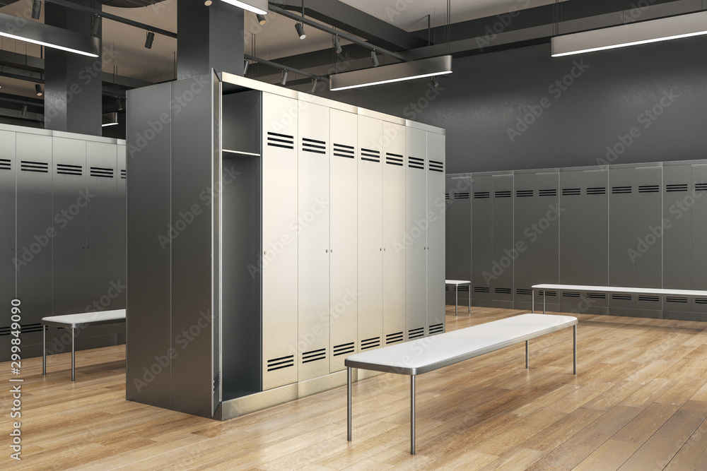 clean locker room interior side Stock Photo Adobe Stock
