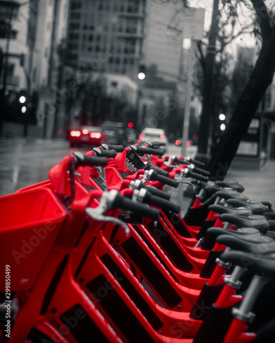 Red Bikes Downtown San Diego