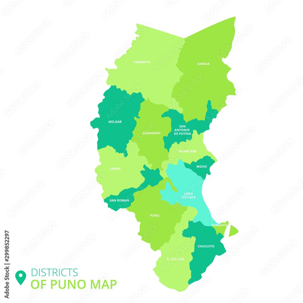 districts of puno map