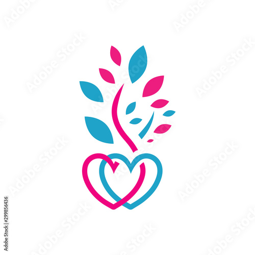growing love together vector icon. sign of a lover Keep Love strong ever illustration