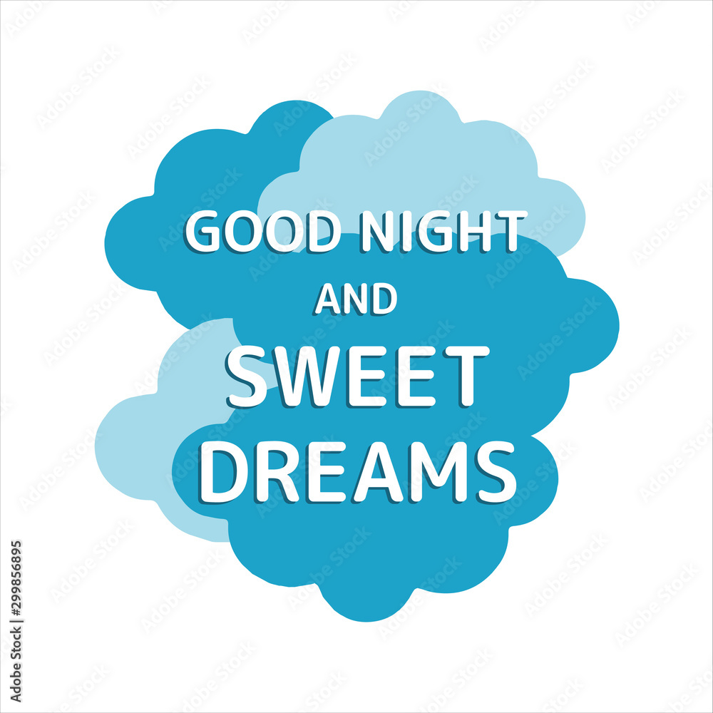 calligraphy good night and sweet dreams lettering vector isolated on white background calligraphy good night and sweet dreams lettering vector isolated on white background