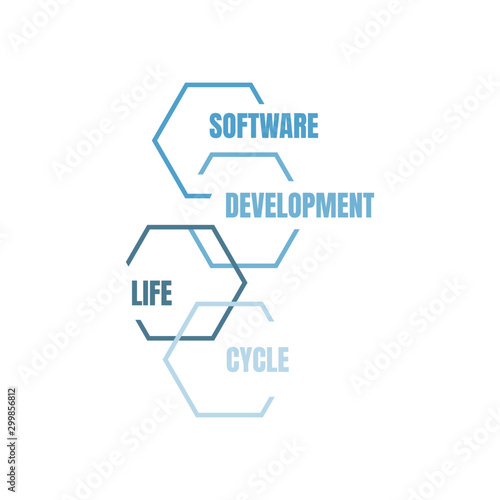 software development life cycle vector illustration