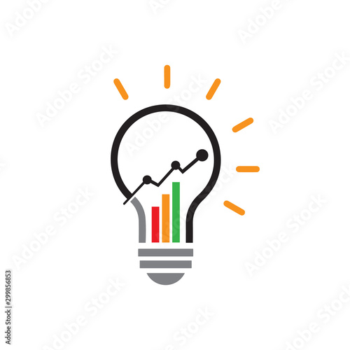 marketing finance sales economical business solutions logo vector illustration