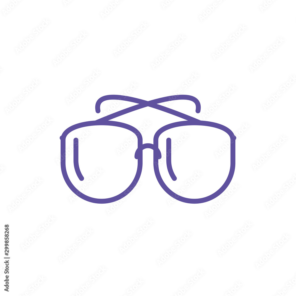 cute glasses on white background cute glasses on white background