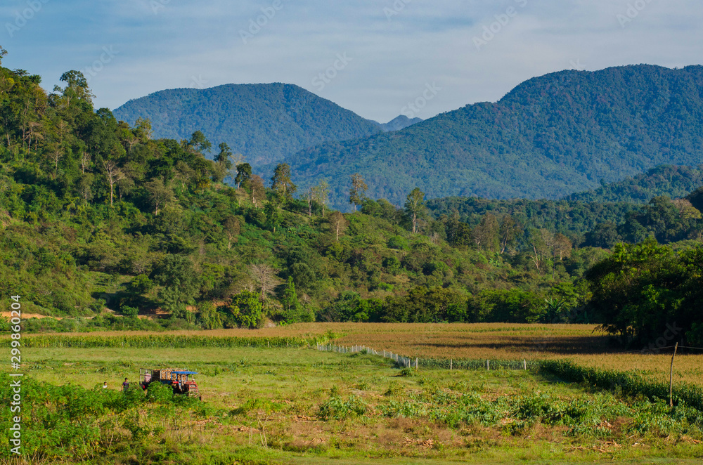 Peaceful Tanh Linh District landscape. Tánh Linh is a rural district of Bình Thuận Province, Vietnam