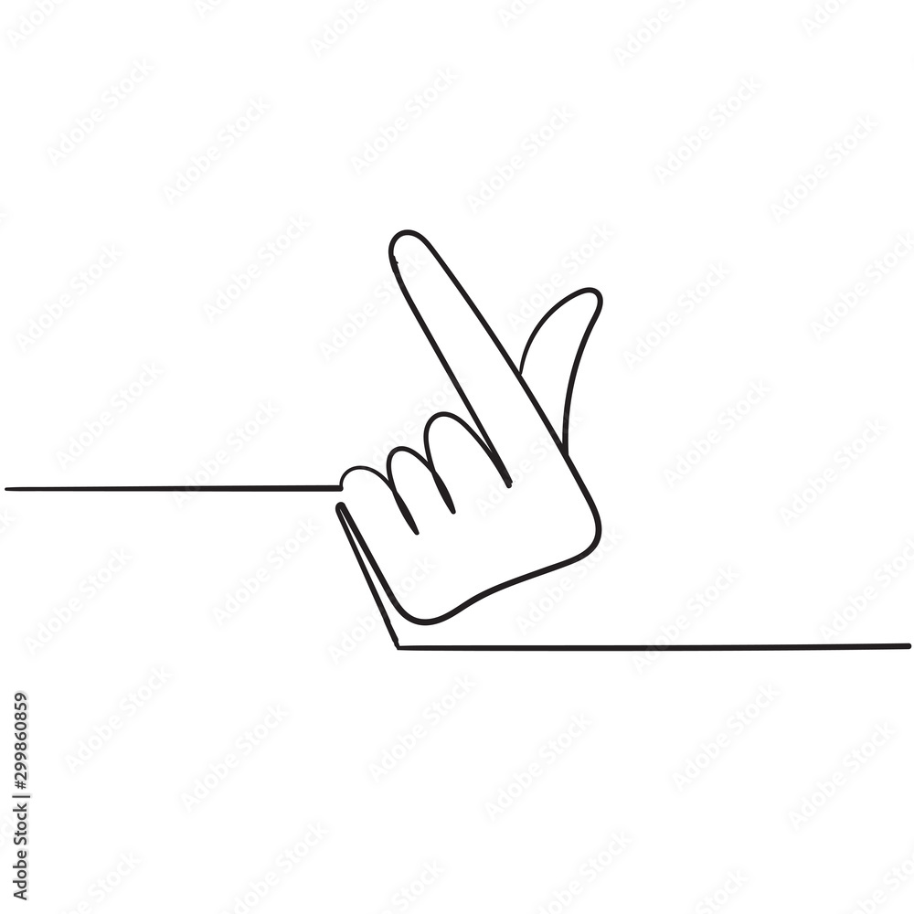hand gesture of romance symbol for korean love sign illustration with doodle style hand gesture of romance symbol for korean love sign illustration with doodle style