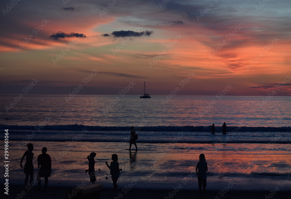 Fototapeta premium Atardecer en Tailandia
