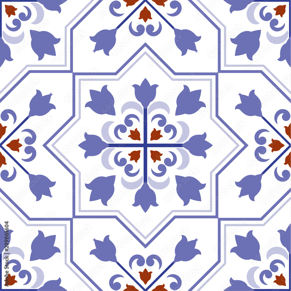 colorful decorative tiled design