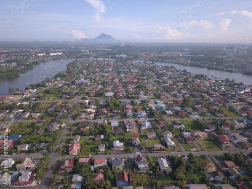 Kuching, Sarawak / Malaysia - October 16 2019: The buildings, landmarks and scenery of the Kuching city, capital of Sarawak, Borneo island photo