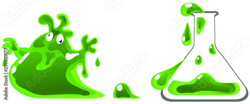 Chemical Monster Cartoon
