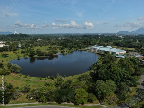 Kuching, Sarawak / Malaysia - October 16 2019: The buildings, landmarks and scenery of the Kuching city, capital of Sarawak, Borneo island photo