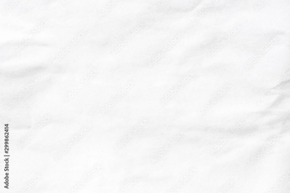 Crumpled white grey paper background texture