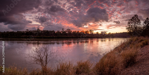 River Sunrise Panorama