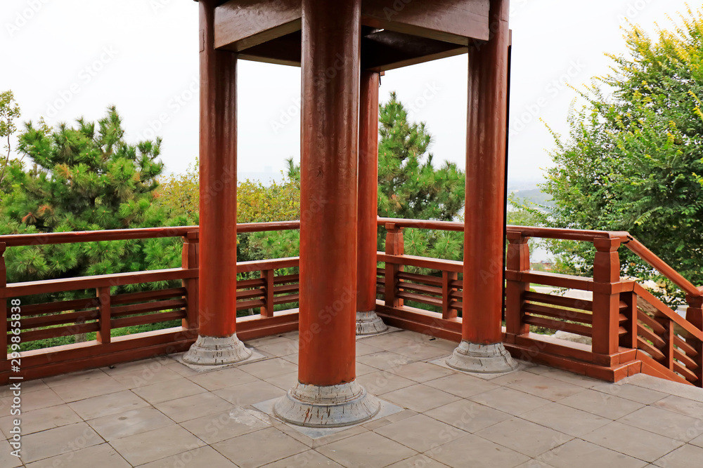 Architectural structure of Chinese style pavilion