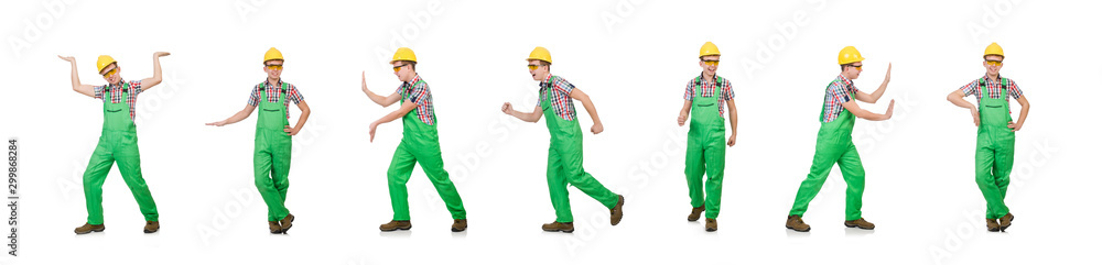 Industrial worker isolated on the white background Industrial worker isolated on the white background